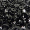 50 GROMMETS NEGROS